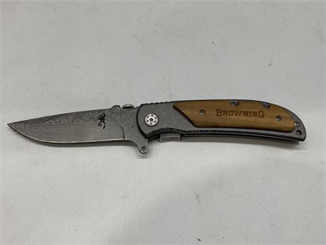 BROWNING FLICK KNIFE (Heavy & patterned)