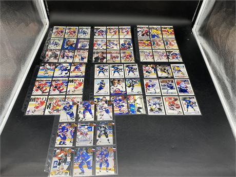 7 PAGES OF 90s ROOKIES, INSERTS, WORLD JUNIORS