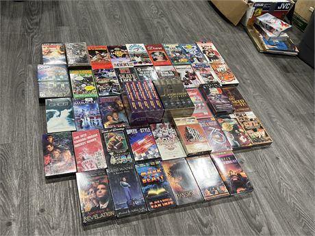 LOT OF VHS’ - MOSTLY SPORTS (29 are sealed)