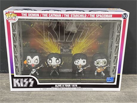FUNKO POP KISS ALIVE II TOUR 1978 STAGE DISPLAY (SOLD OUT)