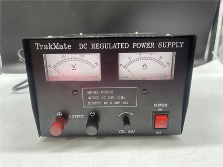 TRAKMATE PS3010 DC REGULATED POWER SUPPLY