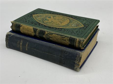 EARLY DAVID COPPER FIELD DICKENS & TREASURY OF OLD TAIL BOOKS 1886