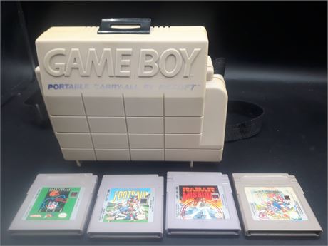GAMEBOY CASE AND GAMES - VERY GOOD CONDITION
