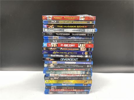 23 MISC BLU-RAYS - THE TOP 2 ARE SEALED NEW