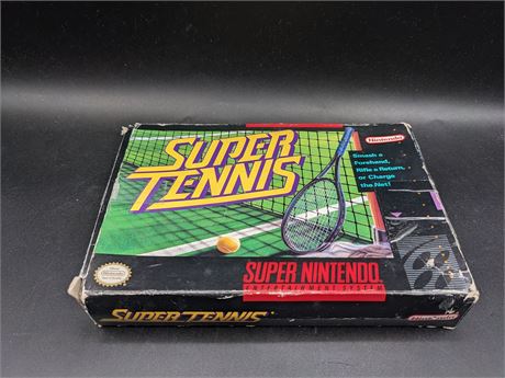 SUPER TENNIS - VERY GOOD CONDITION - SUPER NINTENDO
