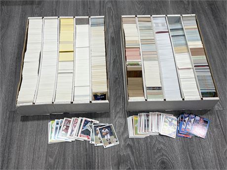 2 LARGE FLATS OF MLB CARDS - NO SHIPPING