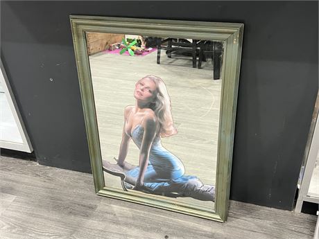 CHERLY LADD MIRRORED PICTURE (24”x32”)
