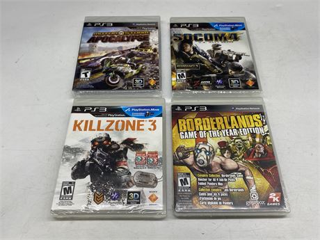 4 SEALED PS3 GAMES