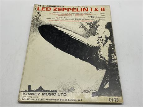 LED ZEPPELIN I & II KINNEY MUSIC - VOCAL, PIANO, GUITAR, ORGAN, BASS