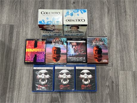 LOT OF DVD / BLURAYS - MAJORITY BOX SETS - MOST CASES HAVE DAMAGE