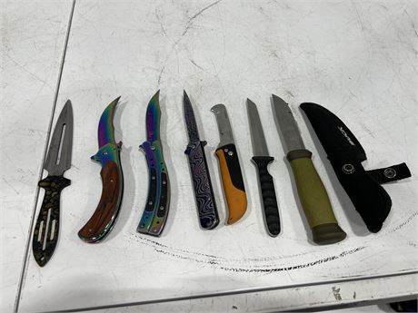 LOT OF MISC KNIVES