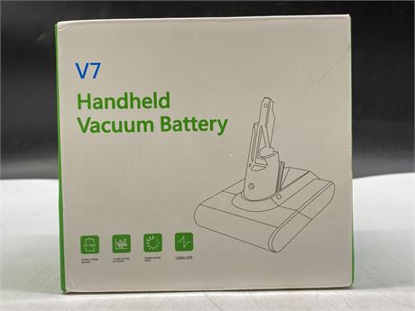 NEW IN BOX MCWGOLD V7 HANDHELD VACUUM RECHARGEABLE BATTERY PACK