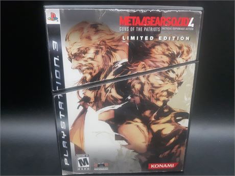 METAL GEAR SOLID 4 LIMITED EDITION - PS3