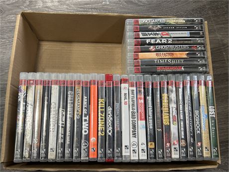 BOX OF PS3 GAMES