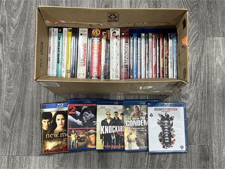 17 BLU RAYS & MISC DVDS