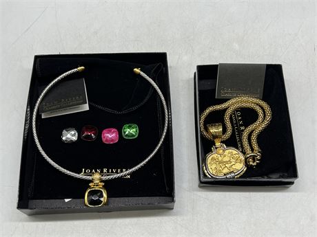 2 JOAN RIVERS CLASSIC COLLECTION NECKLACES