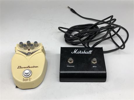 DANELECTRIC DADDY O GUITAR PEDAL FUZZ WITH MARSHAL CHANNEL SWITCH PEDAL