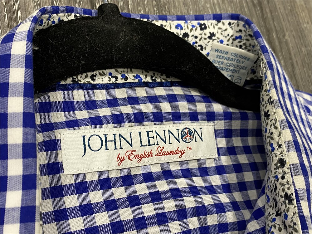 Urban Auctions - 2 JOHN LENNON DRESS SHIRTS BY ENGLISH LAUNDRY (Large)