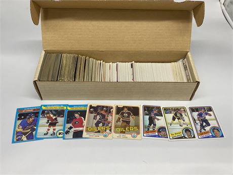 BOX OF MISC 1970/80s NHL CARDS