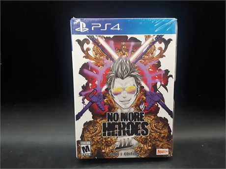 SEALED - NO MORE HEROES 3 DAY 1 EDITION - PS4