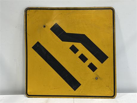 HEAVY METAL ROAD SIGN (30”x30”)