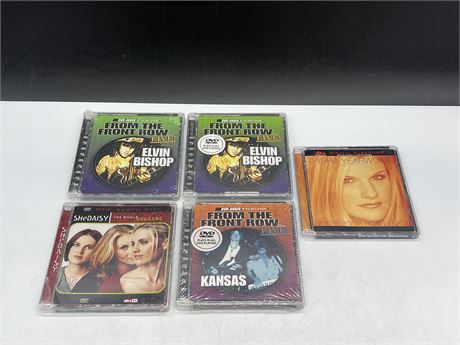 RARE 5 SEALED OLD STOCK DVD-AUDIO’s