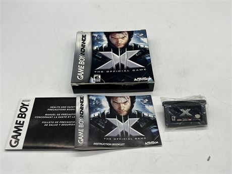 X-MEN W/BOX & INSTRUCTIONS - GAMEBOY ADVANCE