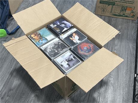 LARGE BOX FULL (APPRX 180) ROCK CDS - CLEAN