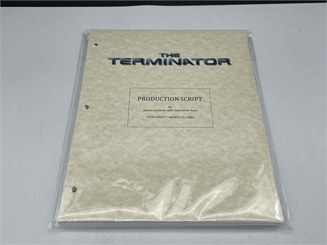 PRODUCTION SCRIPT FOR “THE TERMINATOR”