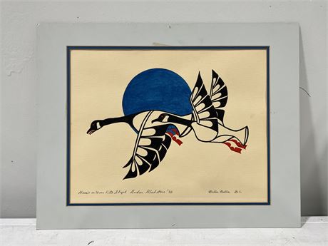 ORIGINAL SIGNED GORDON GLADSTONE ART 1985 (Art is 14”x11”)