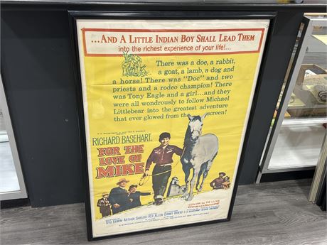 1960 FOR THE LOVE OF MIKE - ORIGINAL STUDIO ISSUE MOVIE POSTER