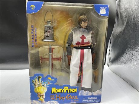 MONTY PYTHON AND THE HOLY GRAIL SIR GALAHAD 12” FIGURE IN BOX WITH ACCESSORIES