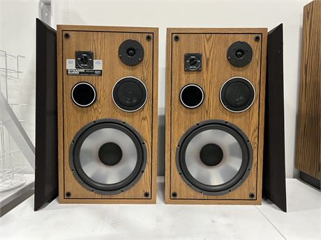 2 DYNAMIC AUDIO PRO POLY SERIES 1901 SPEAKERS (27” tall)
