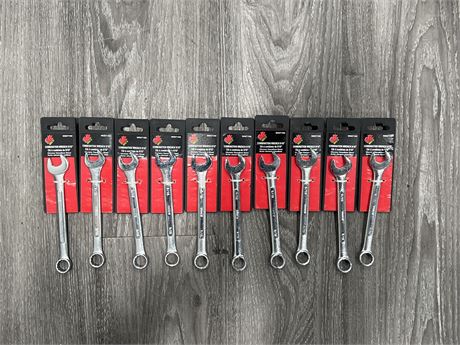 10 NEW 9/16” COMBINATION WRENCHES
