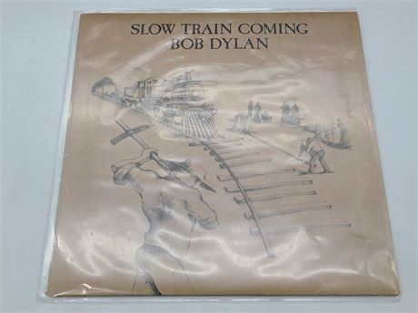 SLOW TRAIN COMING BOB DYLAN RECORD (VG+)