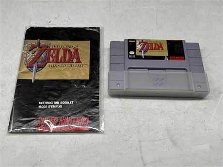 ZELDA A LINK TO THE PAST W/MANUAL - SNES