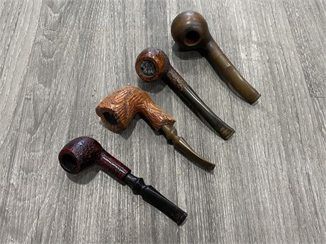 4 VINTAGE / COLLECTABLE PIPES