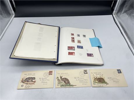 STAMP COLLECTION - AUSTRALIA OLD - NEW - SOME FIRET DAY COVERS