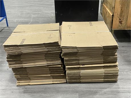 100 NEW 12.5”x10”x8” CARDBOARD SHIPPING BOXES