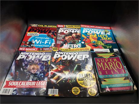 COLLECTION OF NINTENDO POWER MAGAZINES - VERY GOOD CONDITION