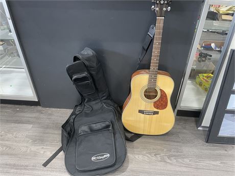 CORT EARTH 70 NAT ACOUSTIC GUITAR WITH SORT CASE