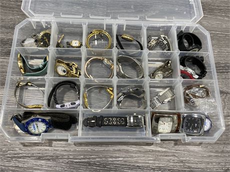 CASE FULL OF WATCHES