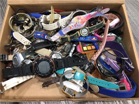 BOX OF MISC WATCHES