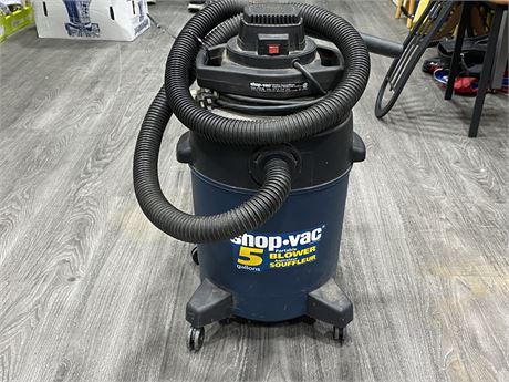 2.5 SHOP VAC WET/DRY - TESTED GOOD
