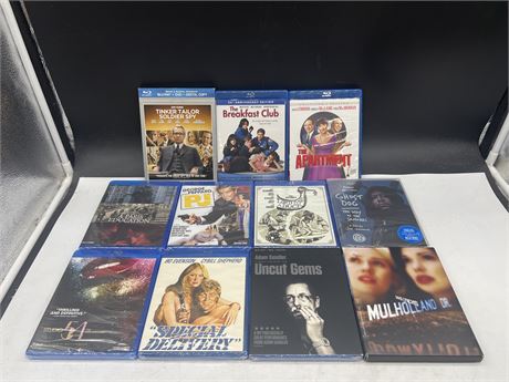 11 BLU-RAYS - 7 ARE SEALED