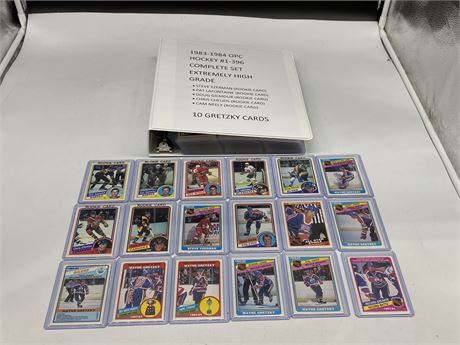 1983/84 COMPLETE OPC NHL SET #1-396 (Extremely high grade)