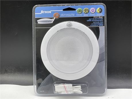 (SEALED) ATRON MOTION ACTIVATED USB RECHARGEABLE LED LIGHT (7”)