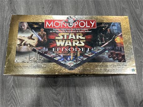 STAR WARS EPISODE 1 MONOPOLY - COLLECTORS EDITION - 3D GAMEBOARD
