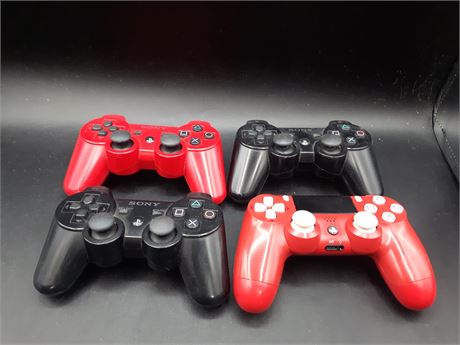 PS3 & PS4 CONTROLLERS - NEED REPAIRS - AS IS