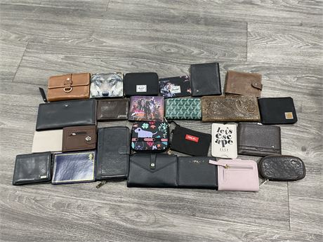 25 ASSORTED WALLETS